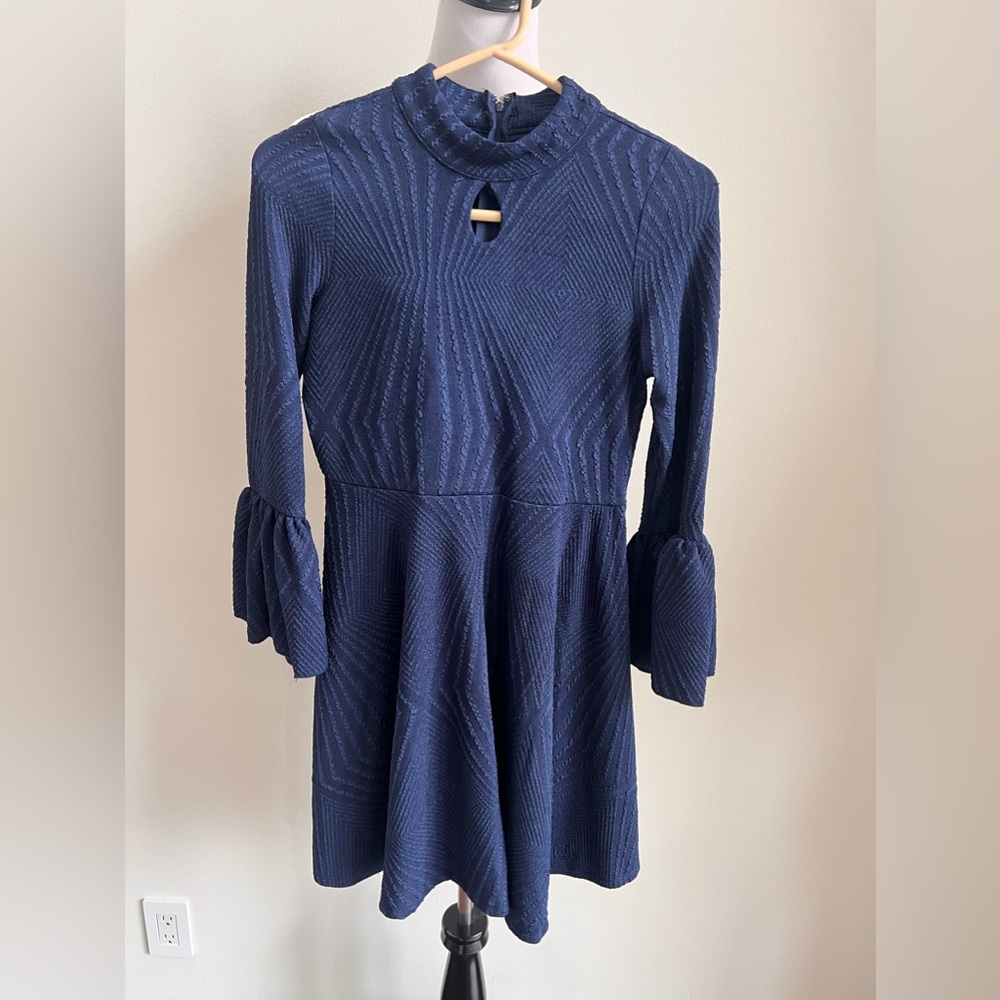 Ava and Yelly girls bell sleeve dress long sleeve